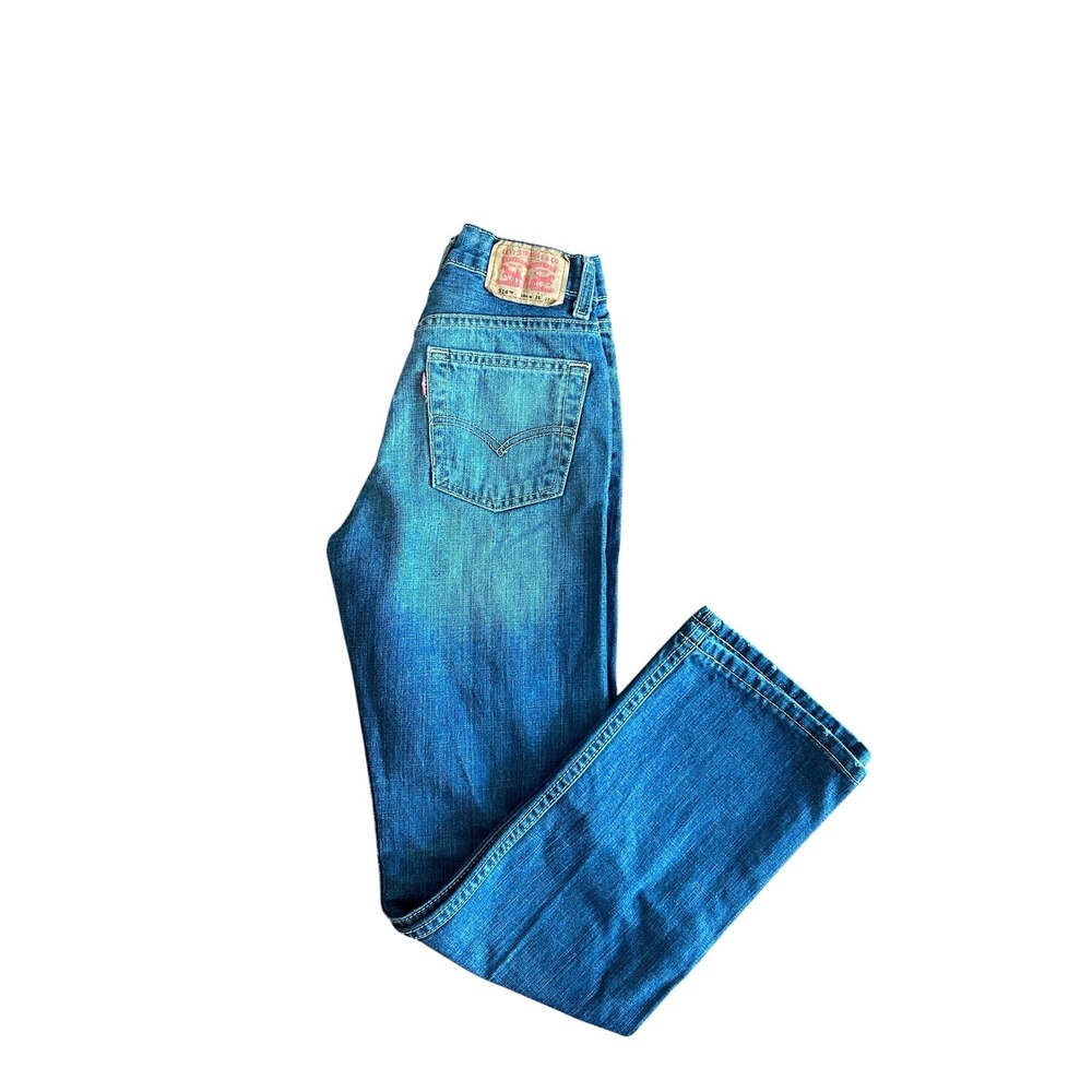 Levi 514 Straight Leg Jeans Boys 14 Slim Medium Wash Blue Denim 100% Cotton